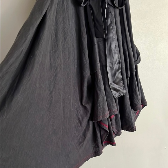 Buffalo David Bitton Gray Asymmetrical Wrap Sundress - Picture 14 of 15